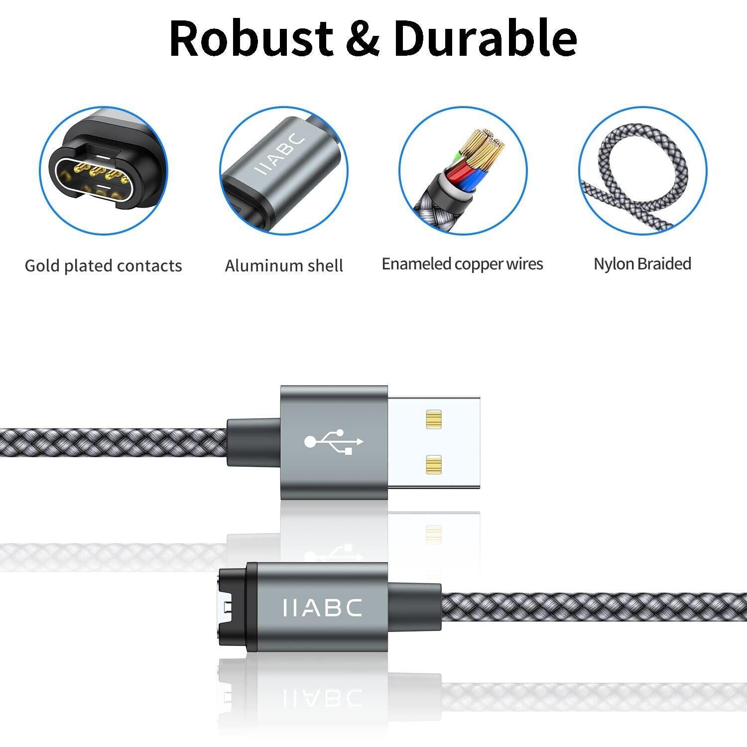 Compatible for Garmin Watch Charger Cable (2 Pack)
