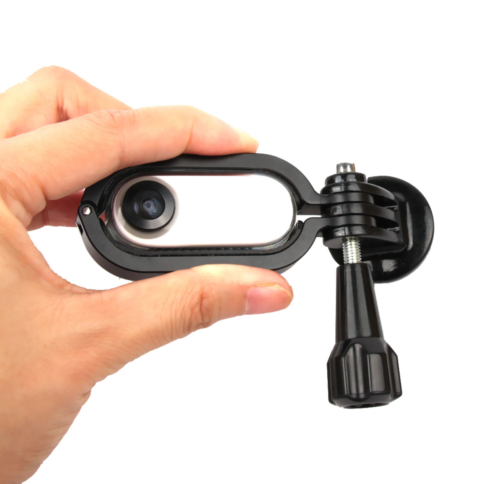 Black Aluminium Alloy Frame Protective Case Adapter Mount For Insta 360 Camera g