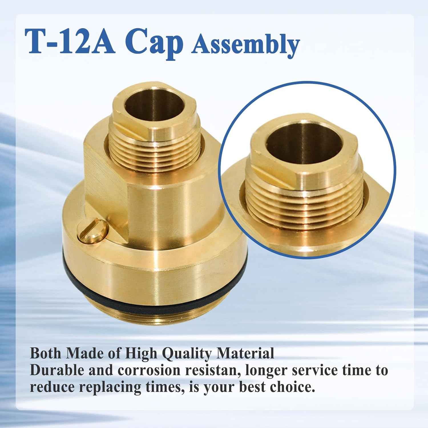 T-12A Cap Assembly Part for Shower Valve, Slove Leakage, Brass