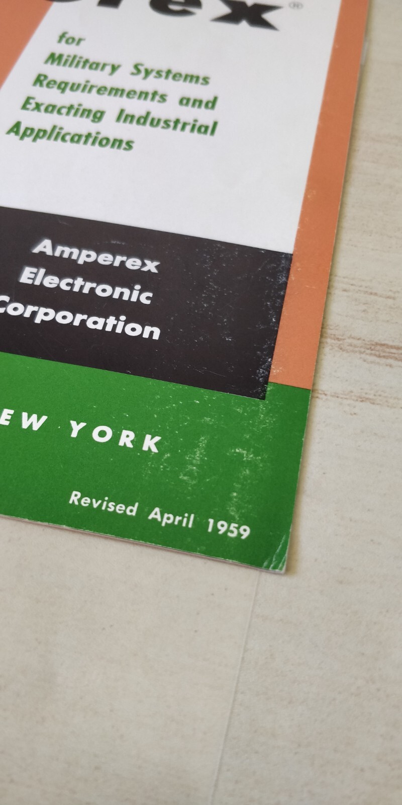 1959 ~ Catalog / Sales Brochure ~ Amperex ~ Frame Grid Tubes