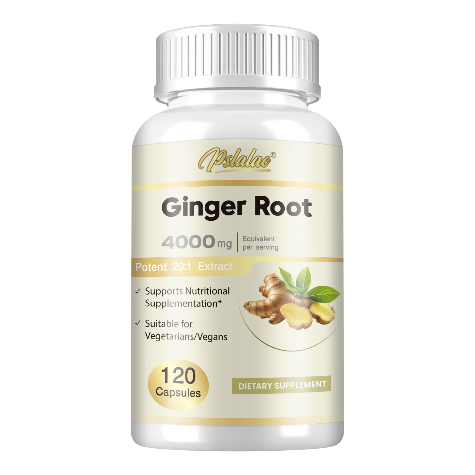 Ginger Root 4000mg - Highest Potency, Digestion, Nausea, Immune System Boost