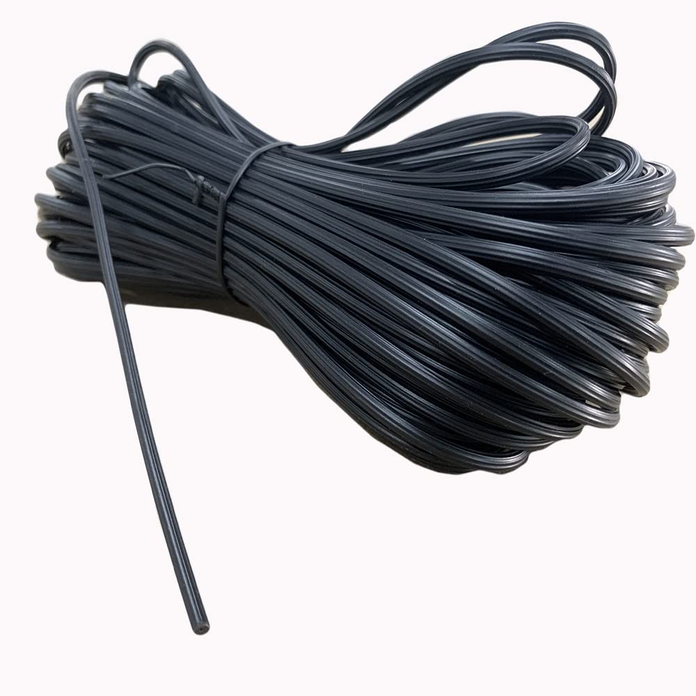FLYZZZ Screen Spline 0.140" (9/64"), 100 ft | Common Size 0.14 x 100, Black