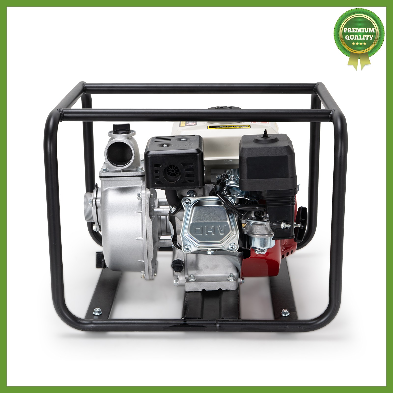 Gas-Powered Water Pump 2'' Semi-Trash Water Pump Transfer Pump 158GPM 26.2ft