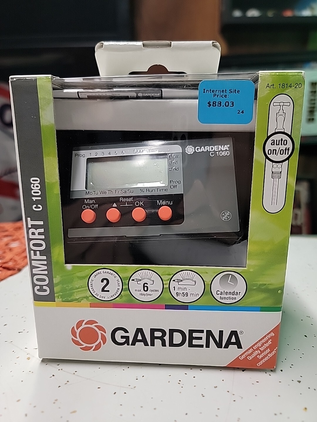 Gardena Comfort C-1060 Programmable Water Computer Sprinkler Irrigation Timer