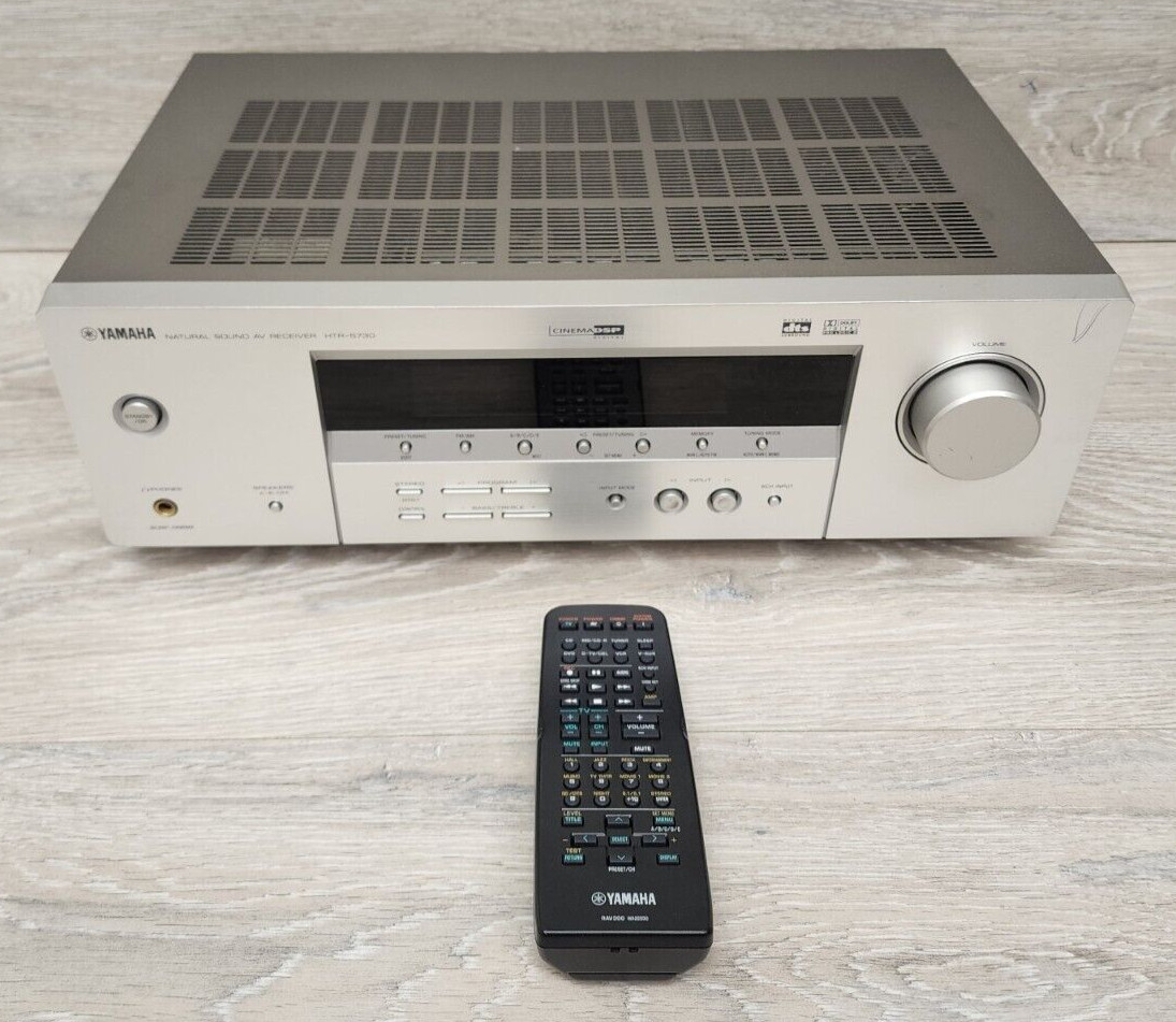Yamaha HTR-5730 Natural Sound AV Receiver Stereo With Remote Bundle Tested