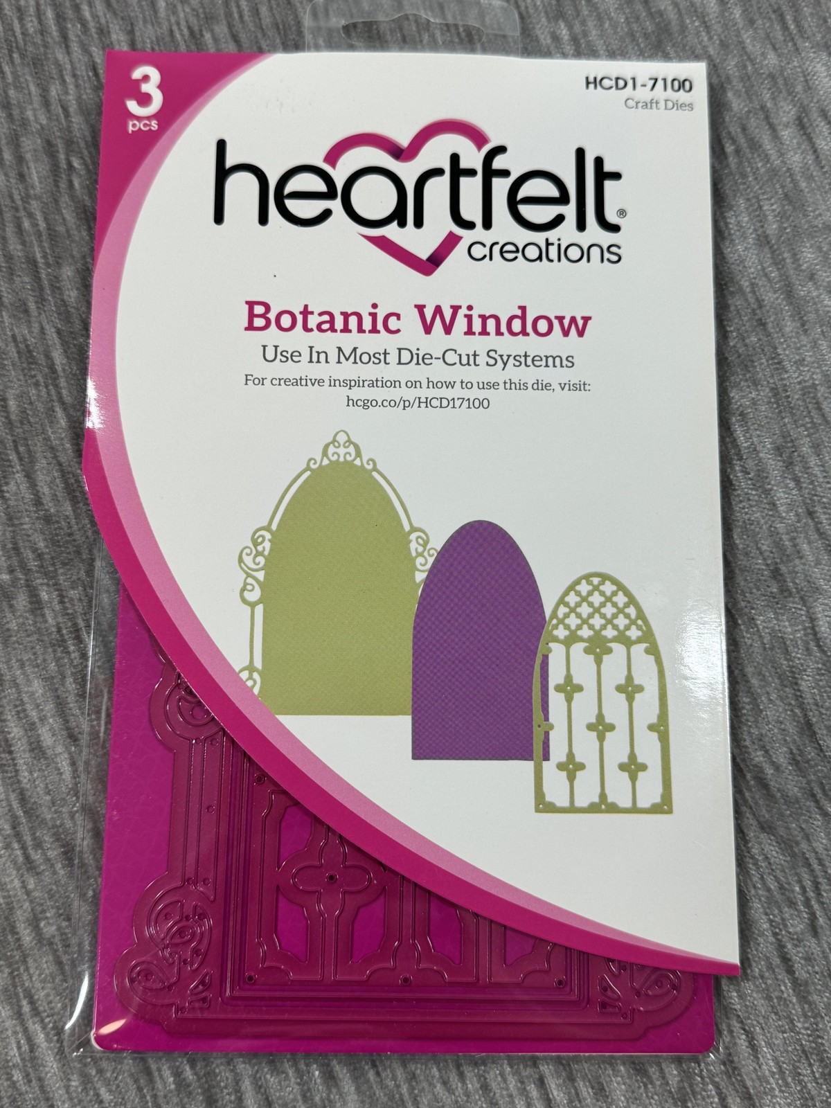 Heartfelt Creations Botanic Window Metal Die Set 3pc HCD1-7100 Cardmaking Craft