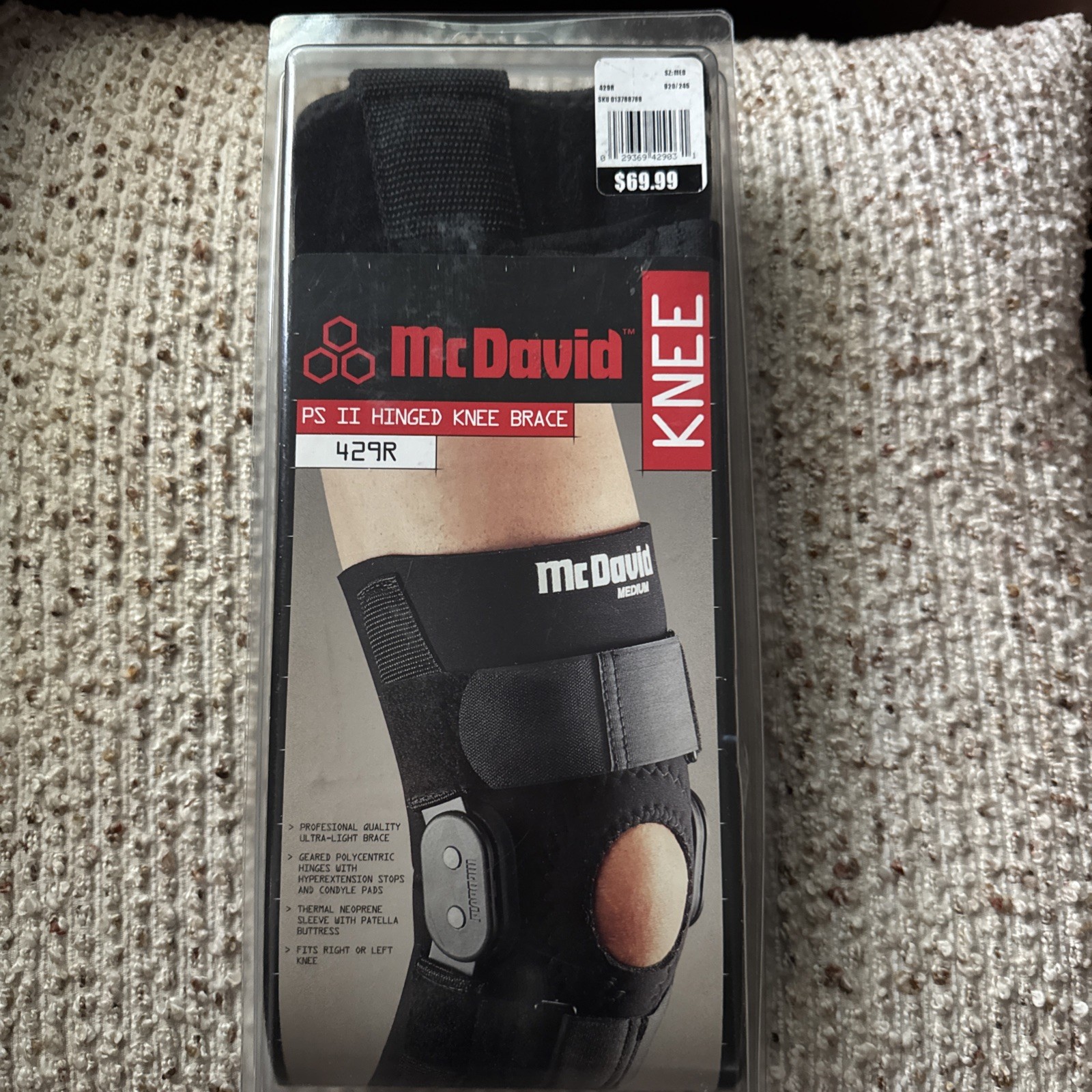 NEW McDavid Ps II Hinged Knee Stabilizer Brace Support 429R Size Medium Level 3