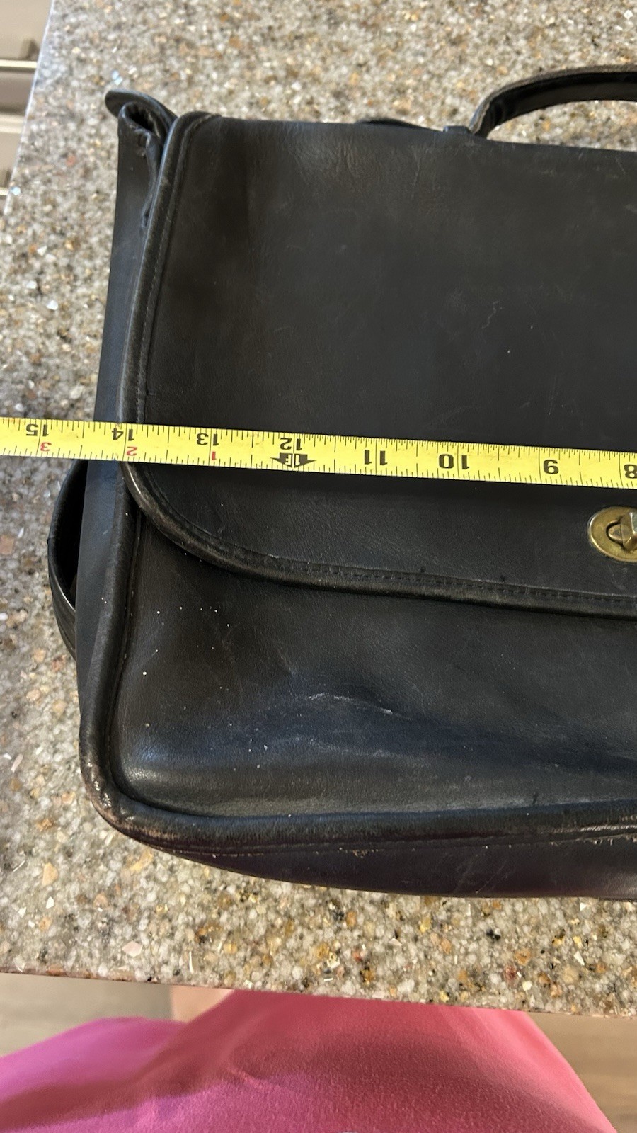 Vintage Coach Slim Leather Briefcase