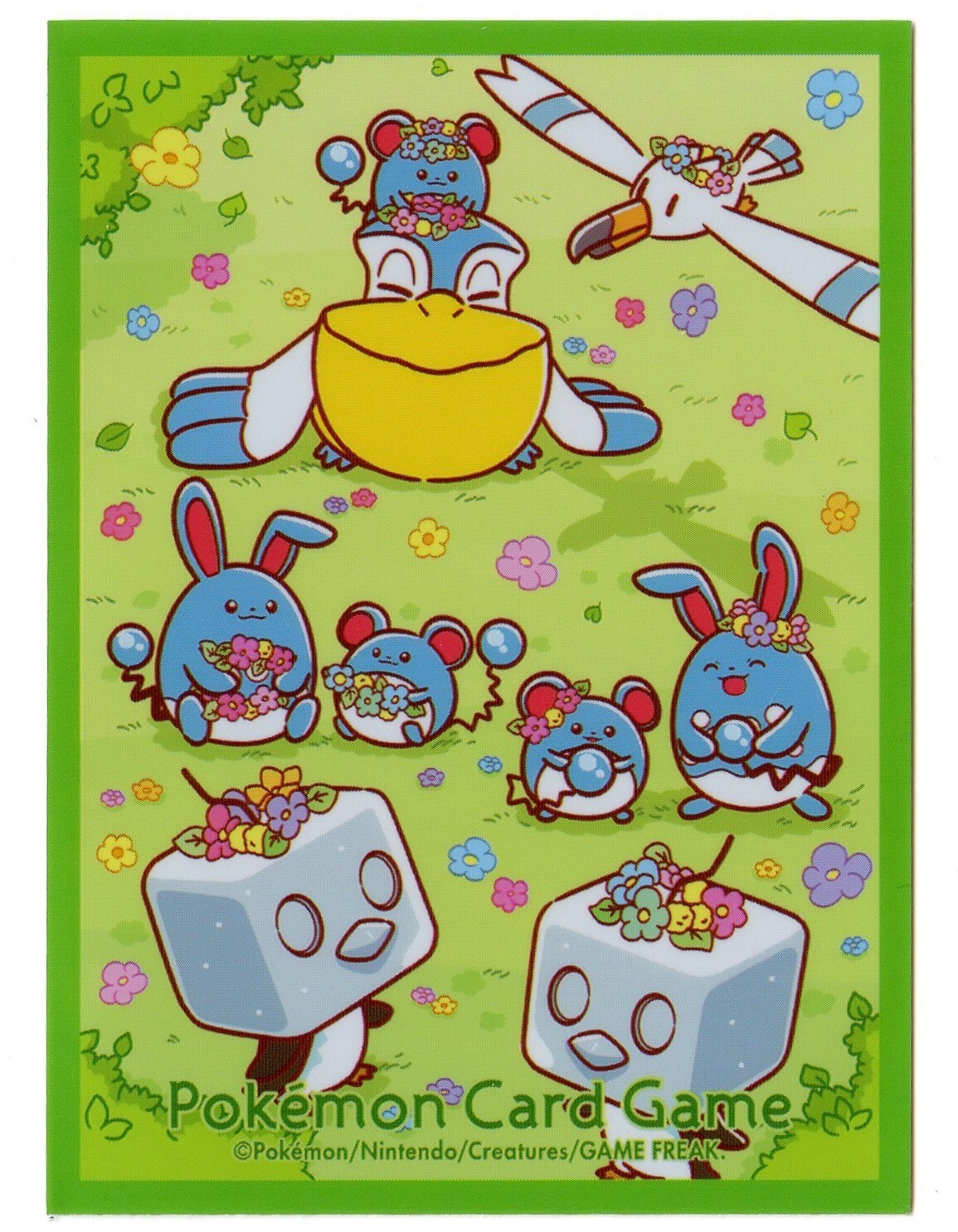 Flower Crown & Marills Individual Card Sleeve Pokemon Center Japan Original
