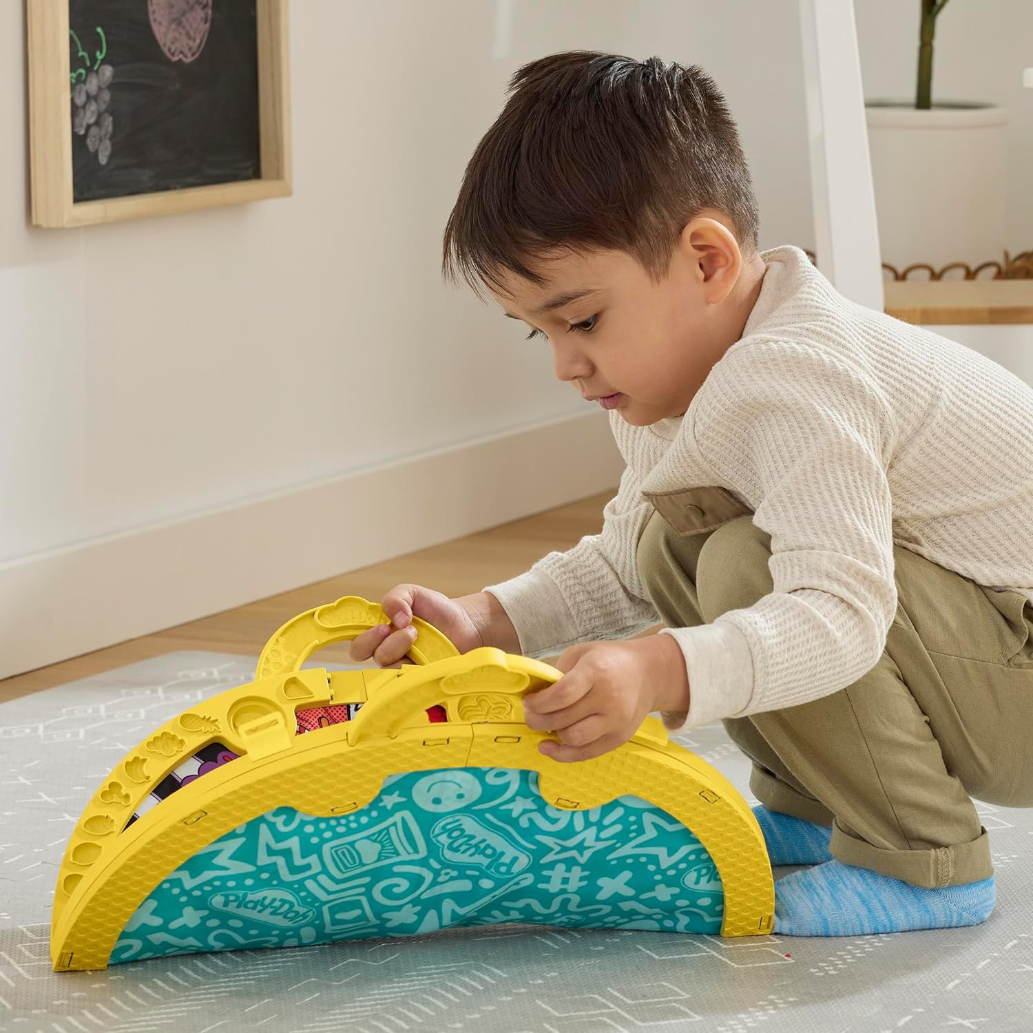 Fold & Go Playmat Starter Set with 19 Accessories, Preschool Toys for 3 Year ...