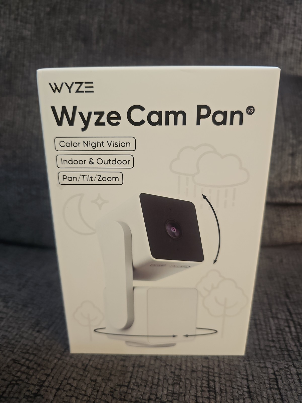 Wyze Cam Pan v3 1080p WiFi Security Camera Pan Tilt Color Night Vision NEW
