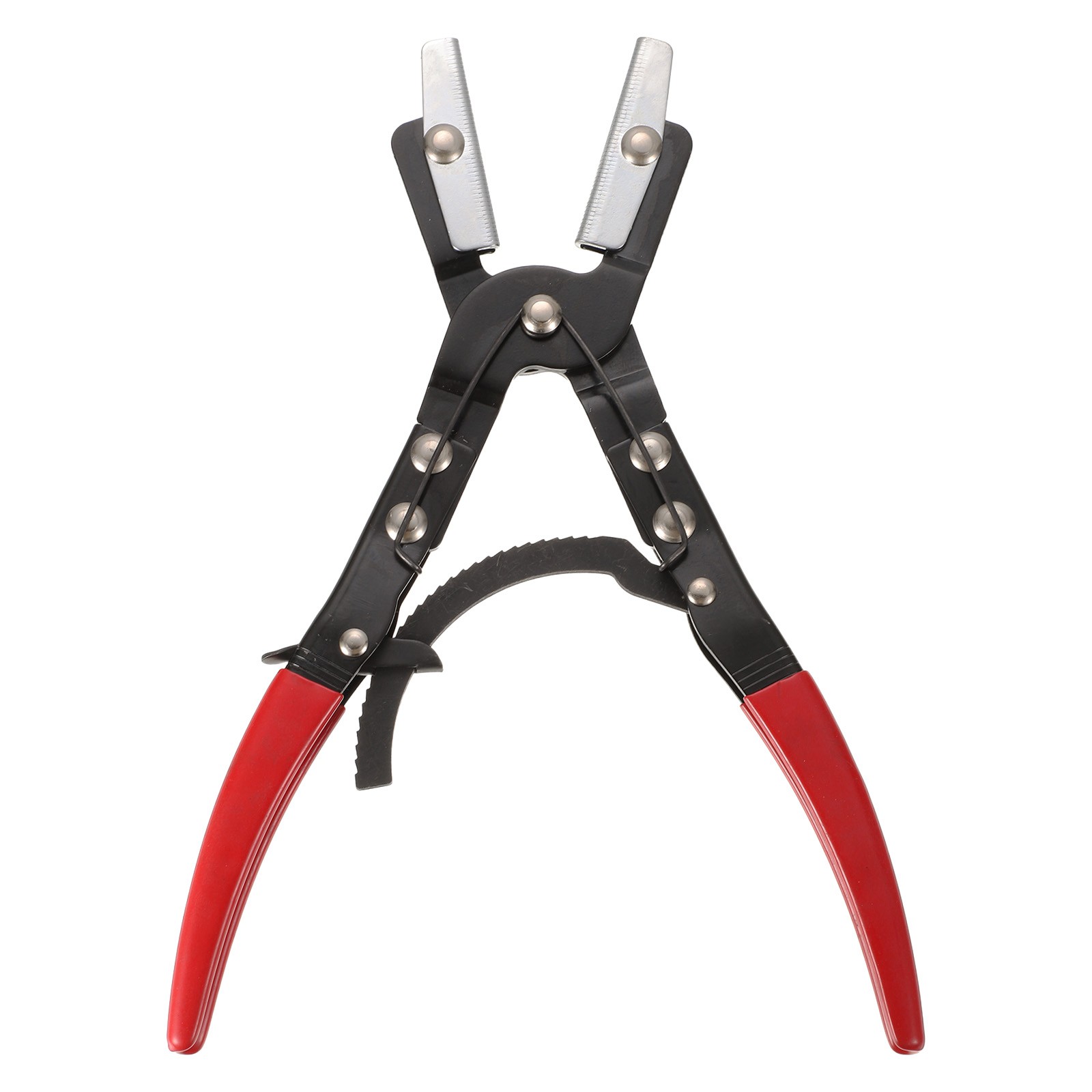 Hose Pinch Off Pliers 12" Automatic Locking Ratcheting, Red
