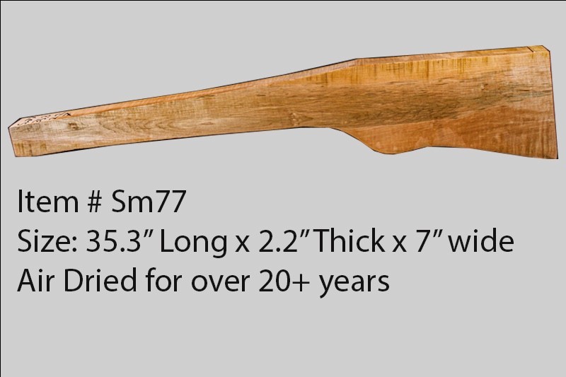 Sugar Maple rifle blank sm77