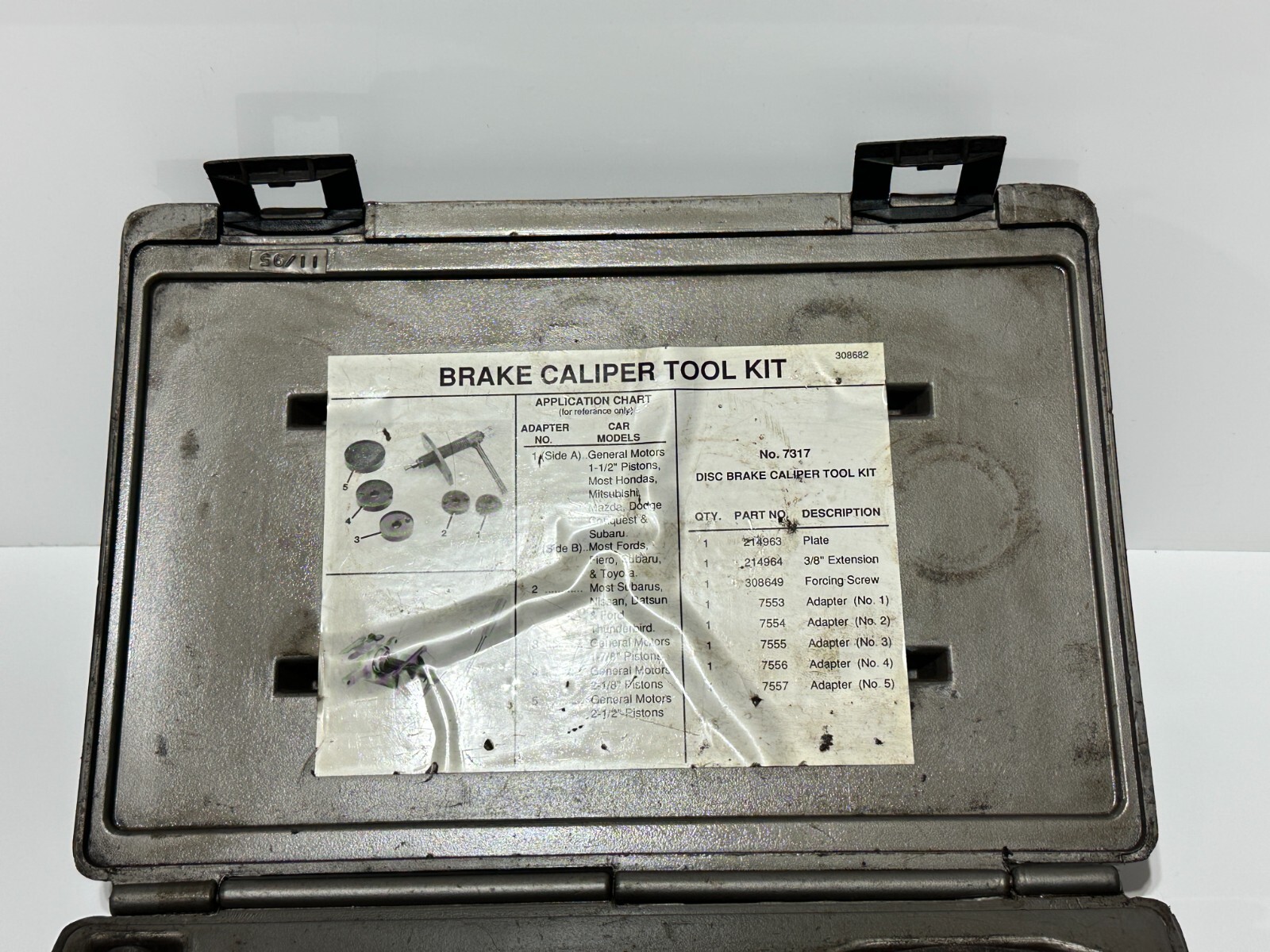 OTC Tools USA 7317 Brake Caliper Tool Kit Set - Missing 2 Pieces