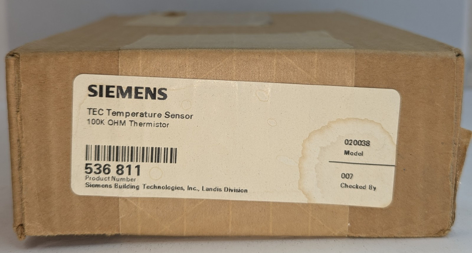 Siemens P/N 536-811 TEC Temperature Sensor