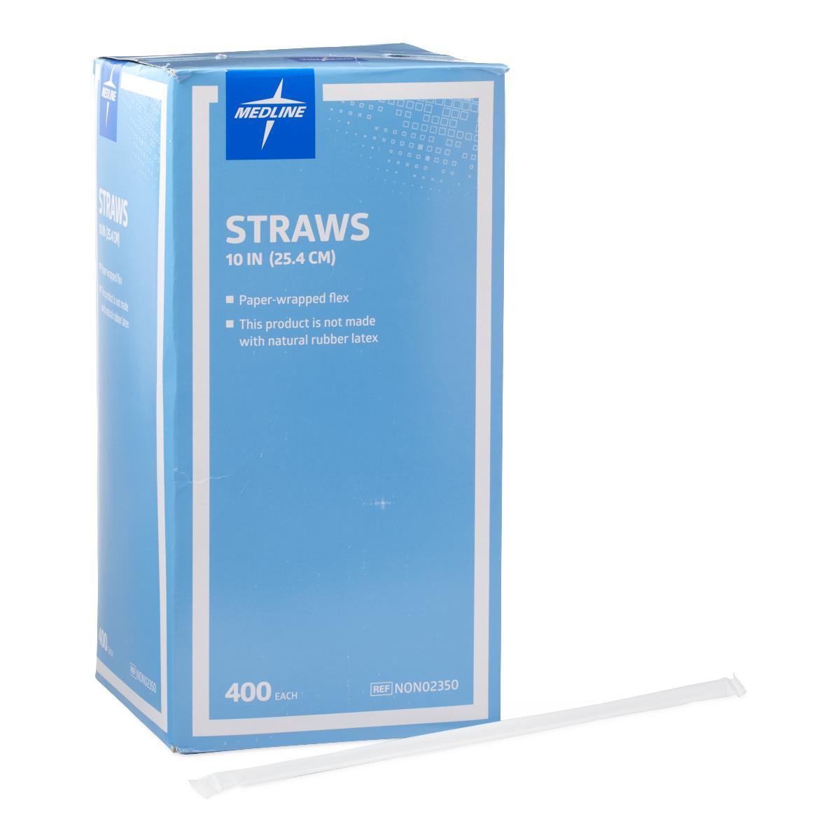 Flexible Drinking Straws 10", Box