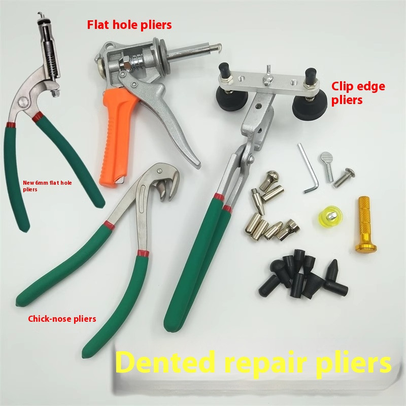 Car Edge Trimming Pliers, Flat Hole Pliers Caliper Auto Dent Repair Tool
