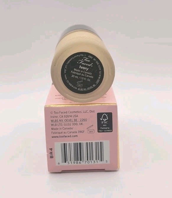 Too Faced BORN THIS WAY Oil-Fre Medium-to-Full Coverage Foundation Ivory 1 oz