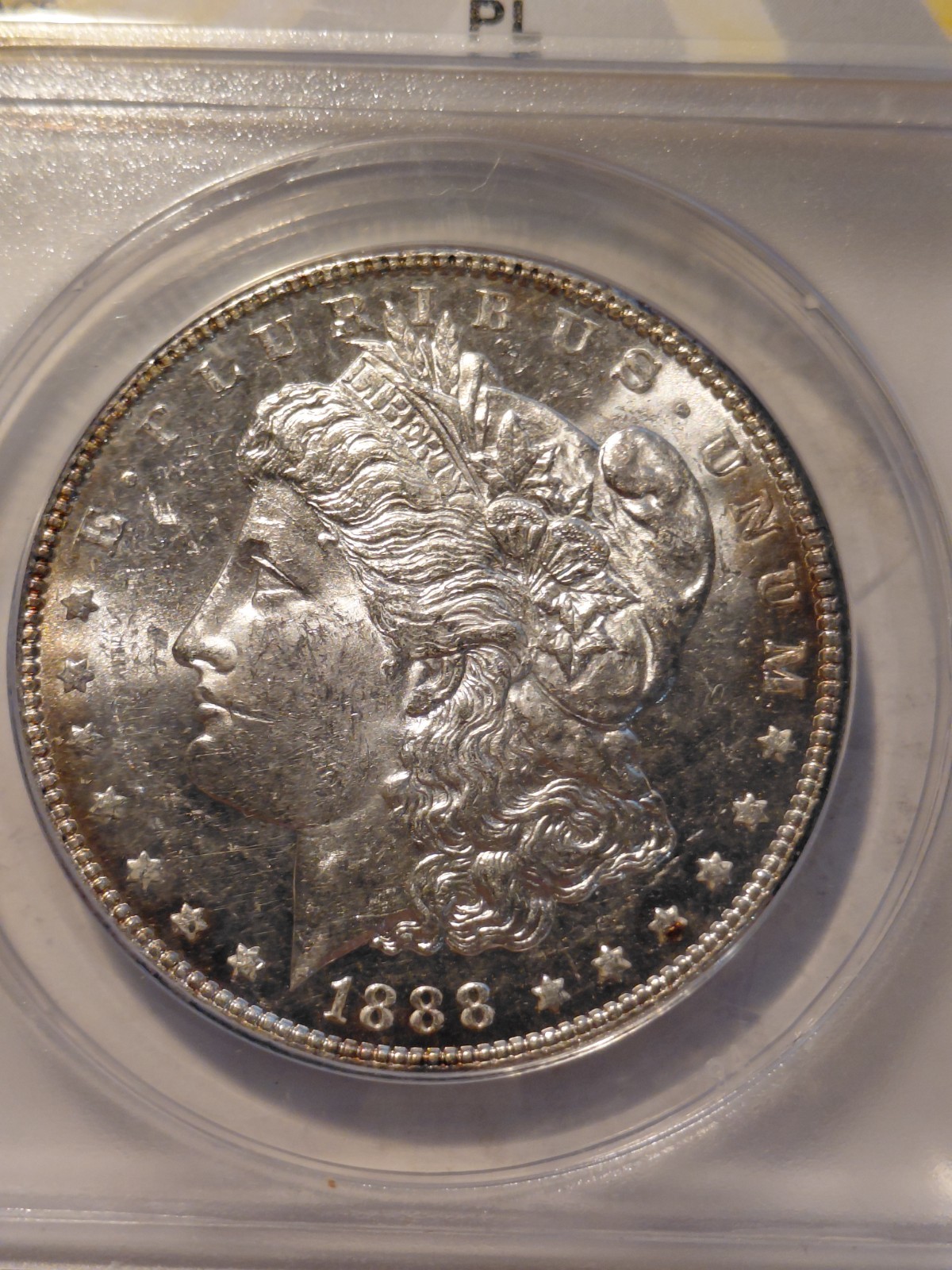 1888 Morgan Silver Dollar MS 62P/L ANACS