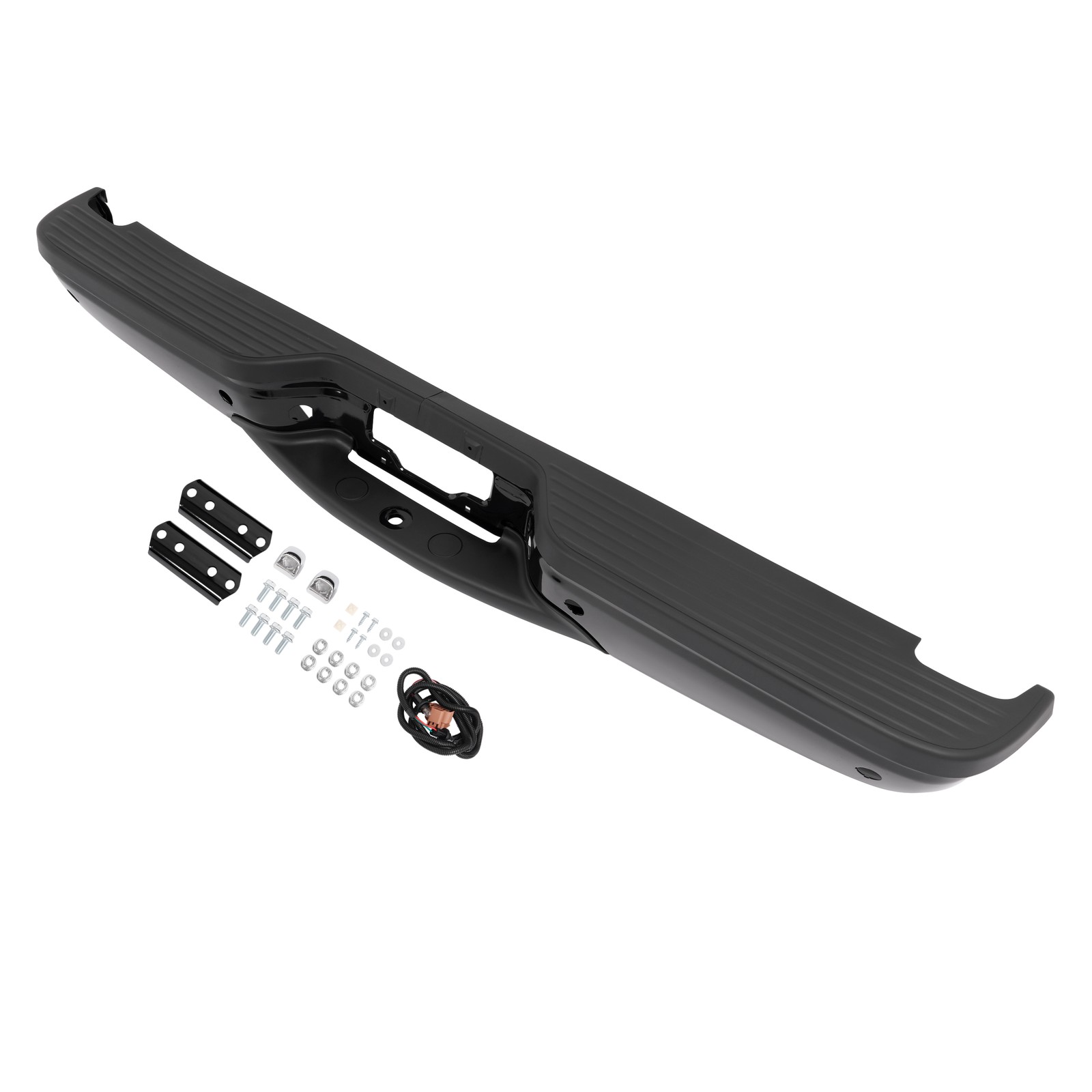 Rear Step Bumper For Ford Excursion 2000-2005 w/Rear Object Sensor Holes