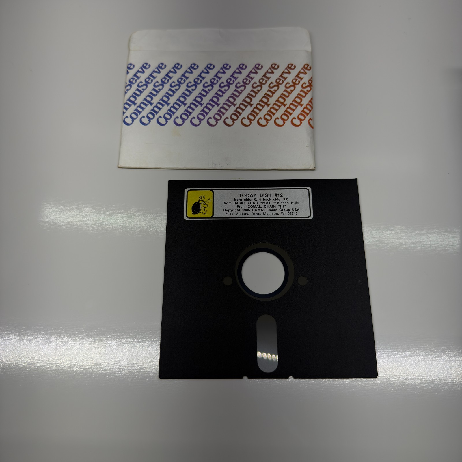 Vtg Commodore 64 Cartridge Today Disk #12 1984 Software 5.25” Floppy Glen Day