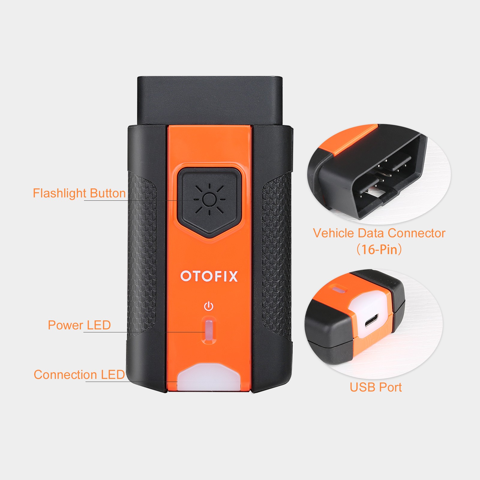 OTOFIX VCI V1 Bluetooth Connector Interface for D1/Lite/Pro/MAX,D1 Plus, IM1,BT1