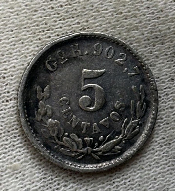 Mexico 1898 Go R 5 Centavos EXTREMELY RARE Guanajuato Mint