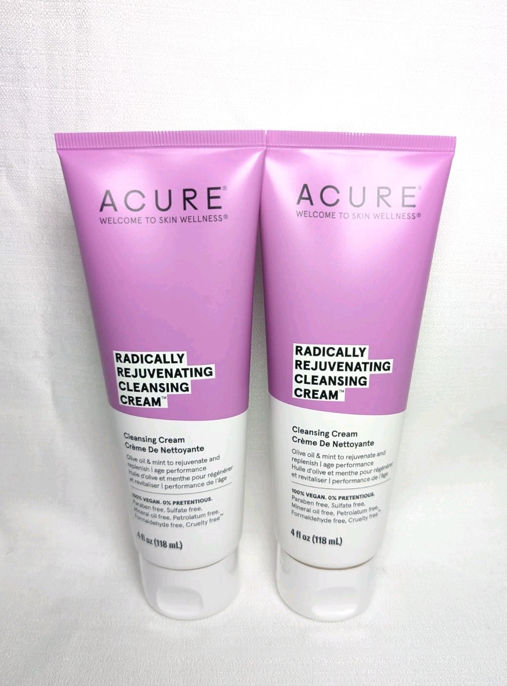 ACURE Radically Rejuvenating Cleansing Cream 4 oz (2-Pack)