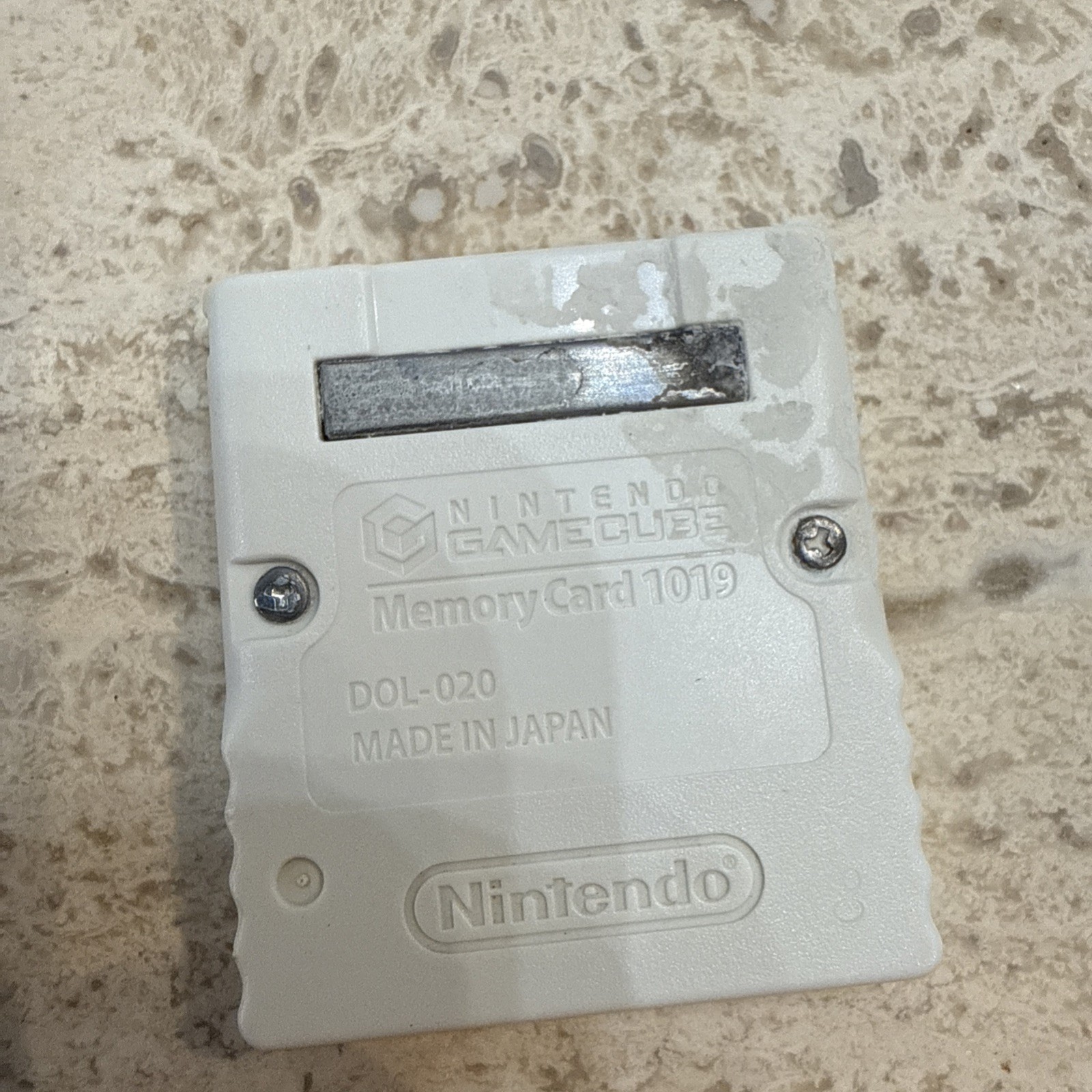Official Nintendo GameCube Memory Card OEM DOL-020 Authentic 1019 Block White