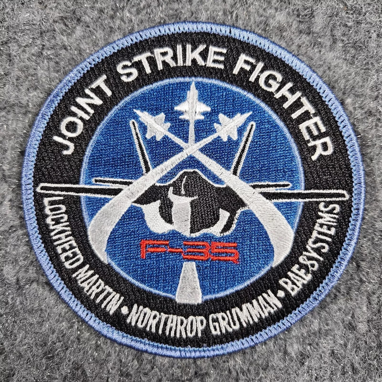 F-35 Lightning JSF Lockheed Northrup BAE 4" Patch