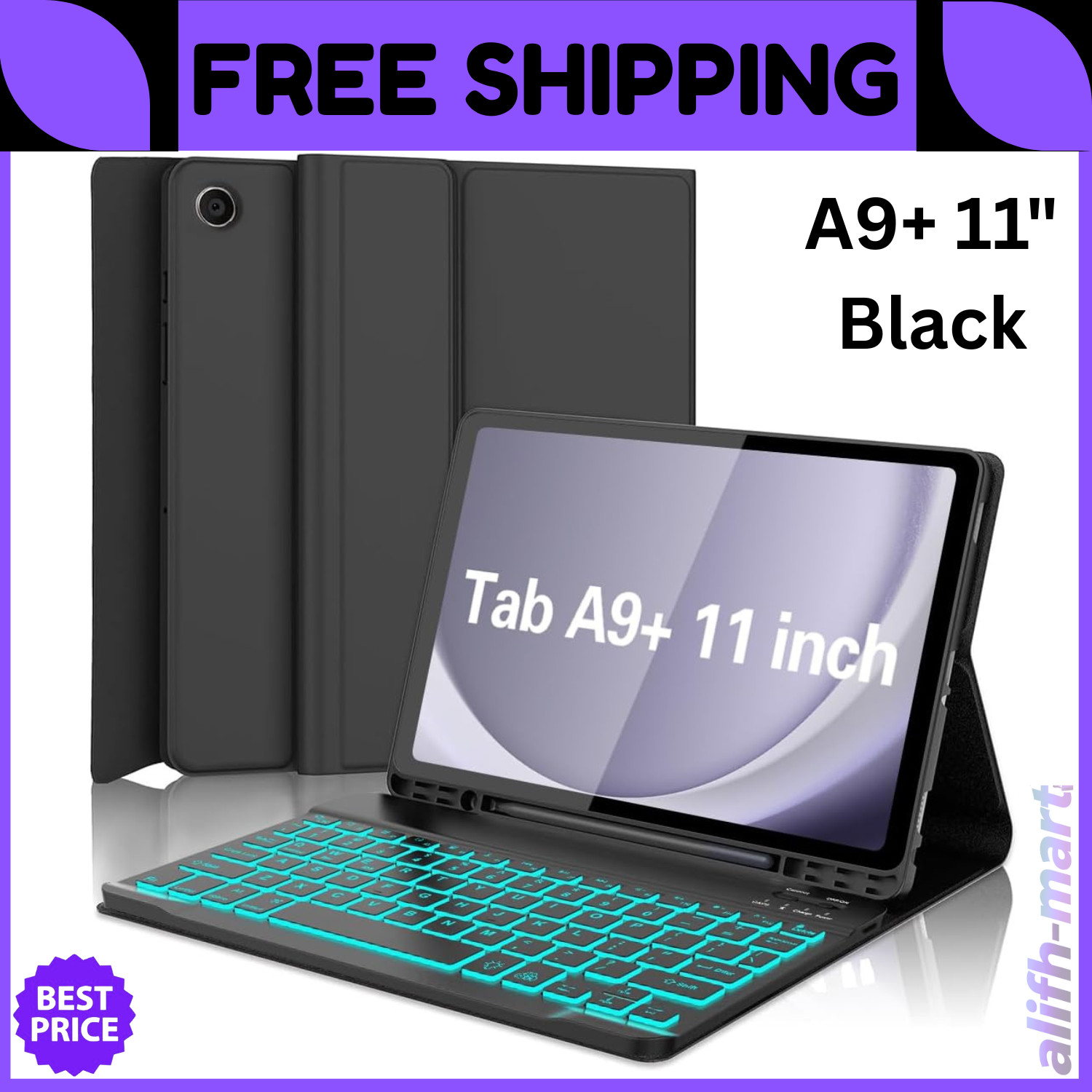 Galaxy Tab A9 plus Case with Keyboard 5G 11 Inch 2023 SM-X210/X216/X218