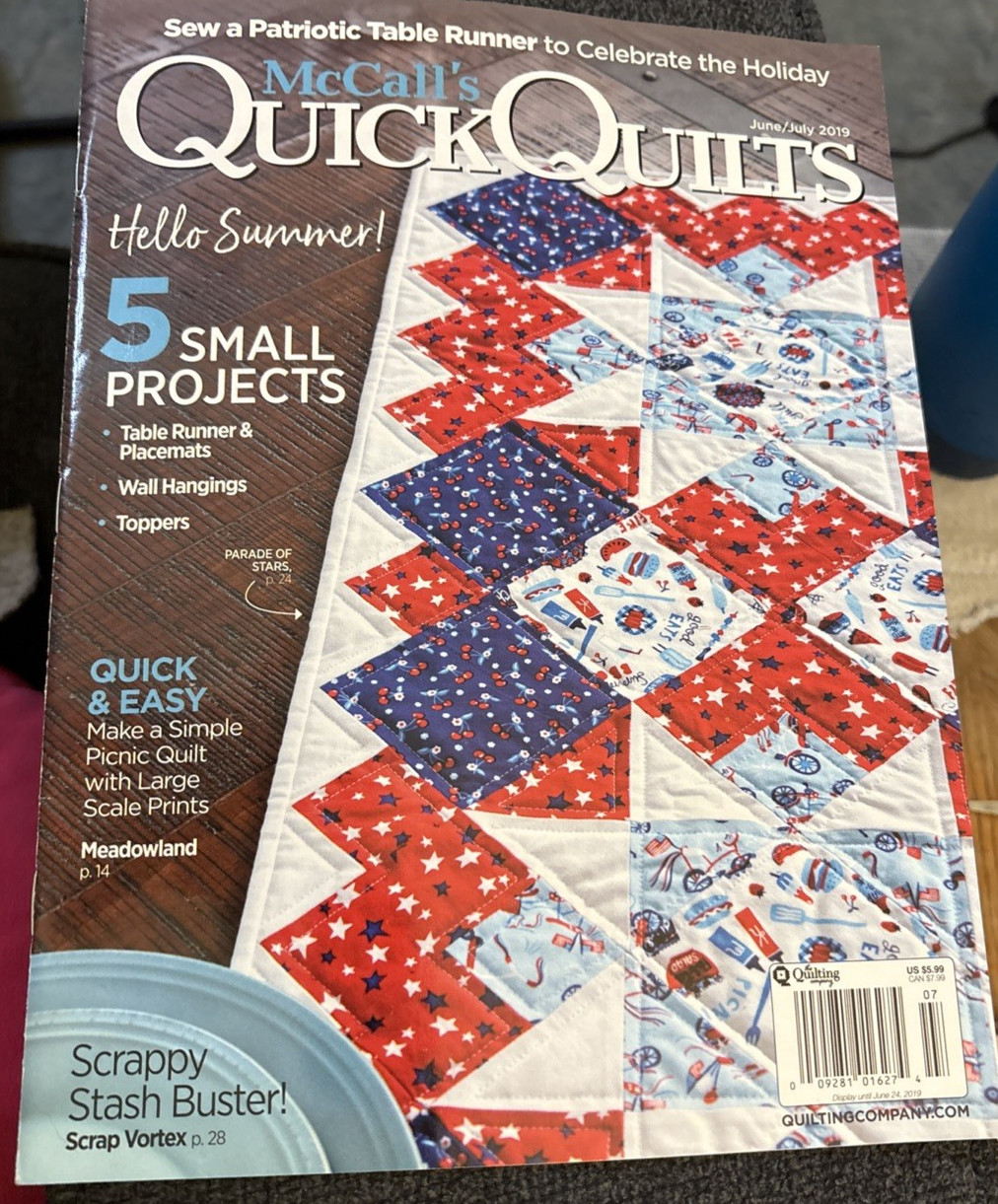 Rare McCall's Quick Quilts June/July 2019