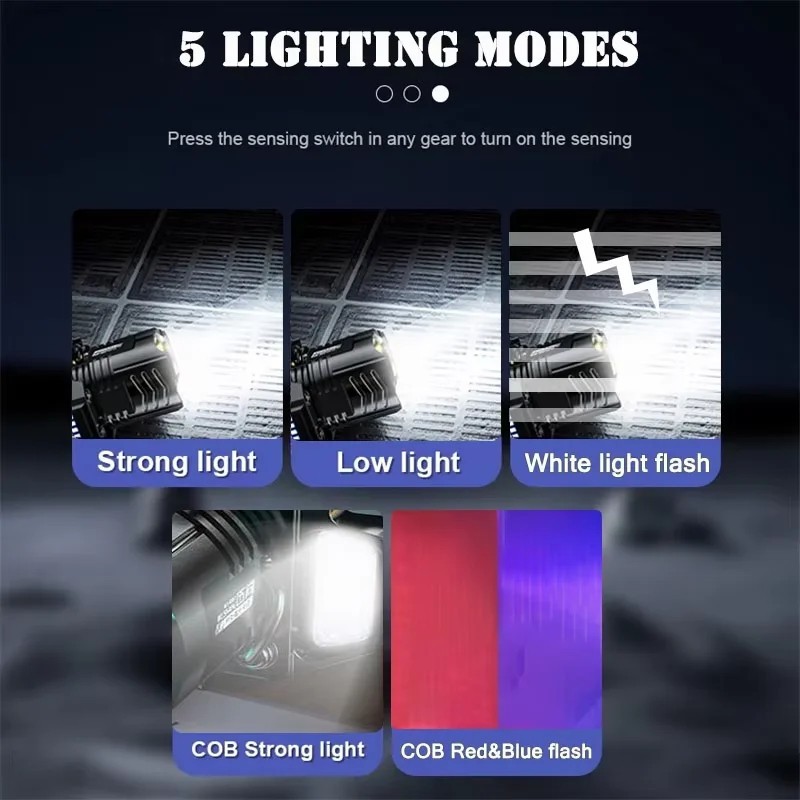 Super Bright Rechargeable LED Headlamp Headlight Flashlight Head Torch
