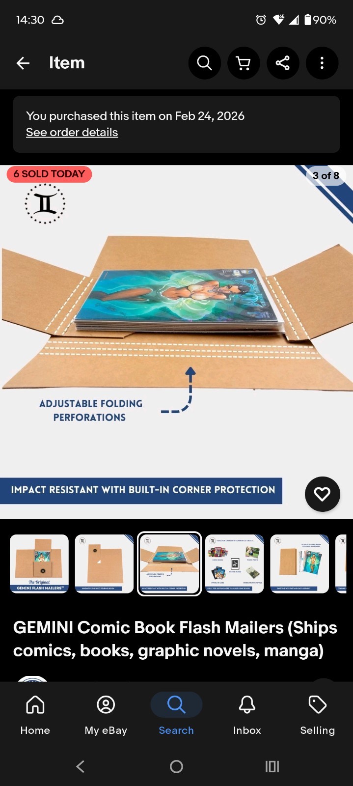 25 - GEMINI Comic Book Flash Mailers (Ship comics, books, graphic novels, manga)
