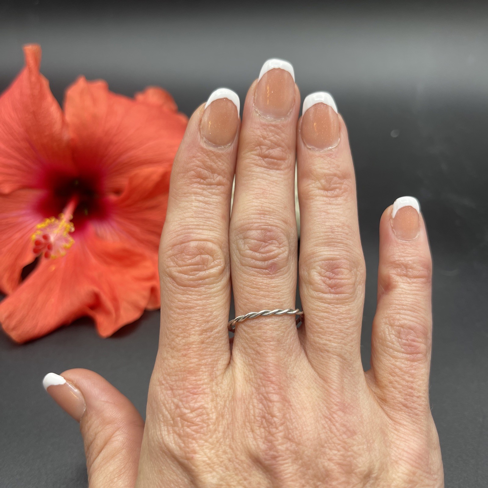 Stunning Unique Handmade 925 Sterling Silver Stackable Band Ring #B97