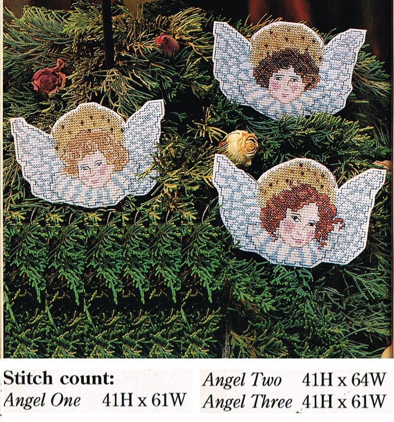 ANGEL TRIO  CROSS STITCH PATTERN ONLY - YD  EYUA