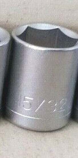 1 Piece - Standard Socket - 15/32"  - 1/4" Drive -6 Point