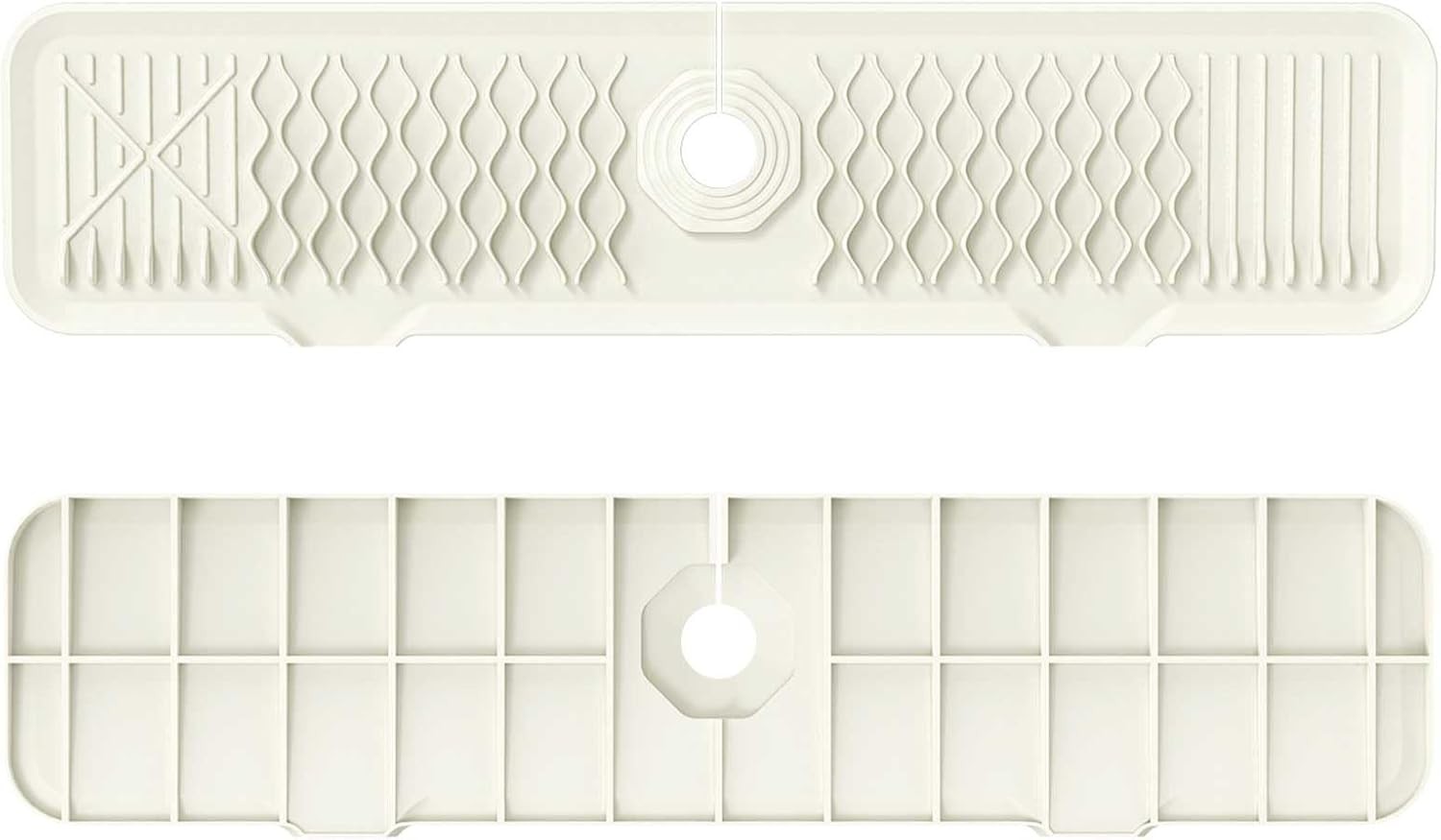 24 Inch Faucet Mat Kitchen Sink Silicone Sink Splash Guard 5° Slope Faucet
