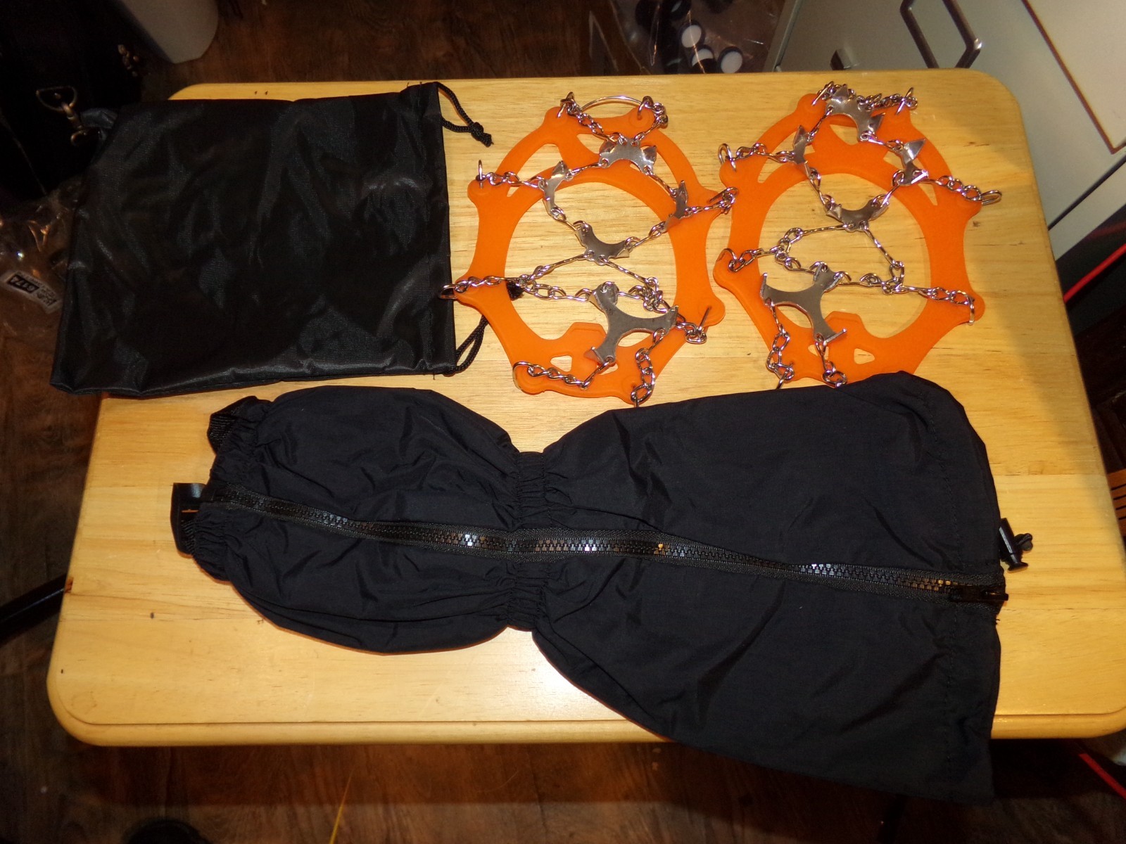 Ice Snow Shoes Grips Traction Cleats Grippers Crampons with gaiters New