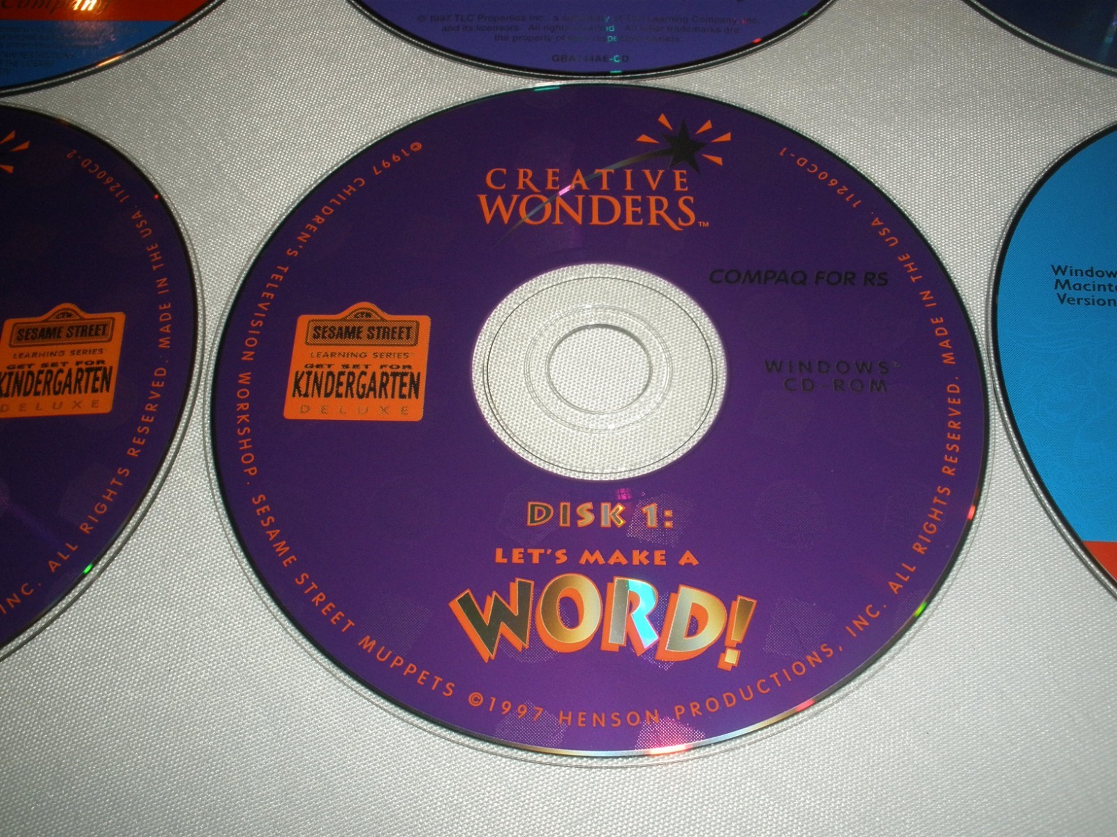 Lot of 8 Learning CDs Jump Start Math Workshop Creative Wonders Reader Rabbit's