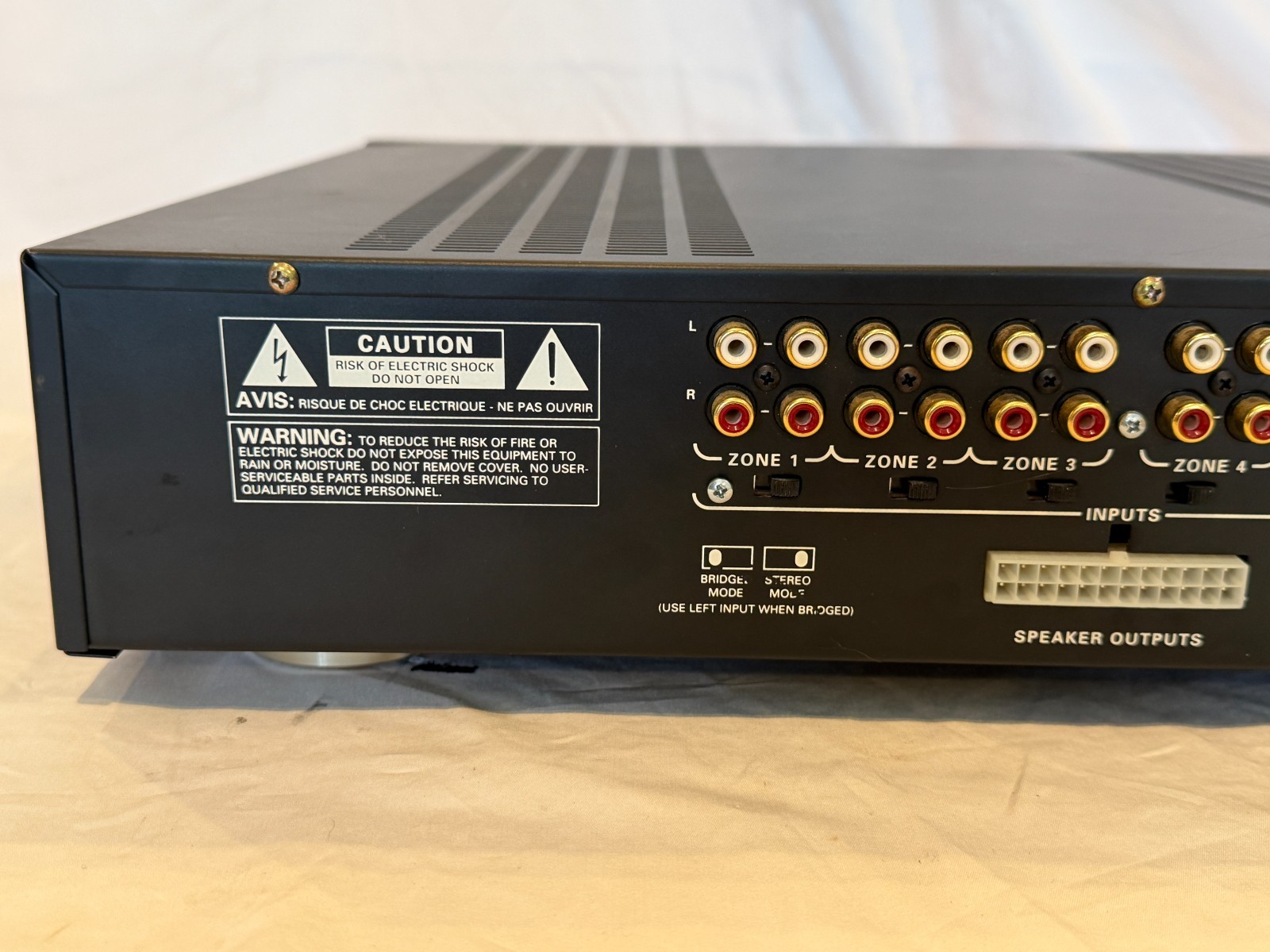 Audio Access PX-612 6 Zone Power Amplifier With Power Cable Tested
