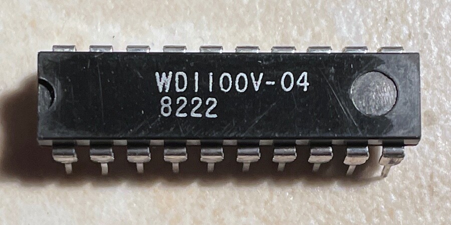 Western Digital WD1100V-04 Winchester Disk Controller - NOS - Rare !