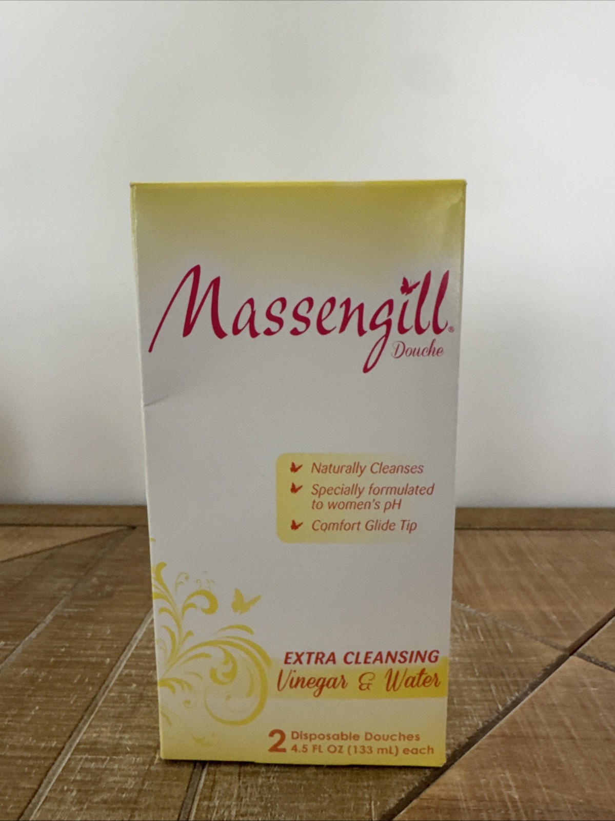 Massengill Douche Extra Cleansing Vinegar Water  2 Count 4.5 oz Purified Water