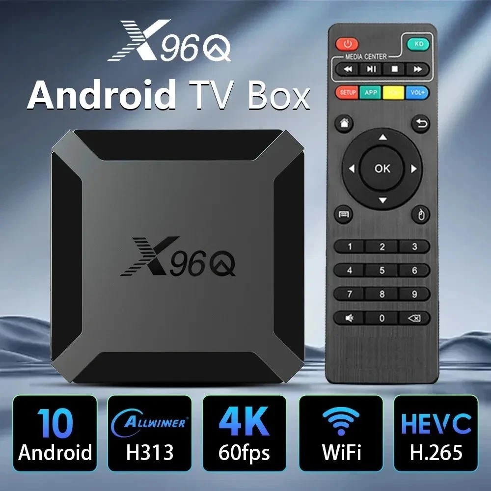 Android 10.0 TV Box X96Q Quad Core HD 4K Media Stream Player Mini PC 2.4G WiFi