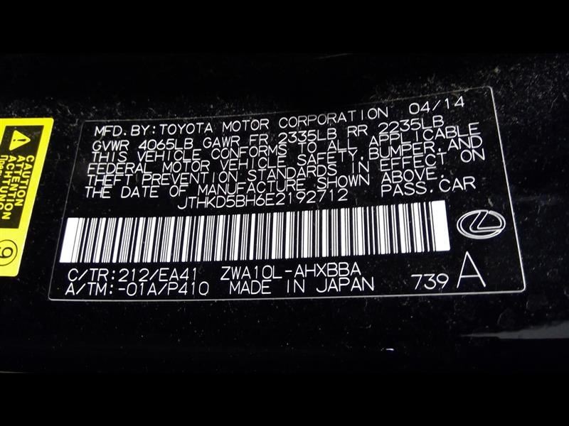 2014 Ct200h Chassis Control Module Sku#3549383