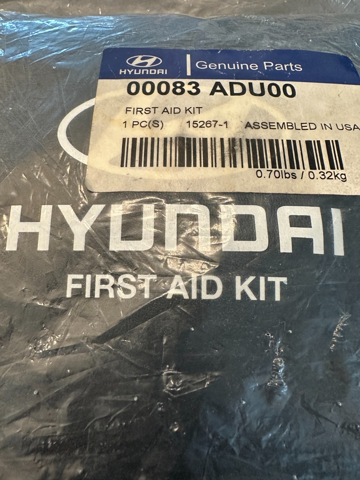 HYUNDAI FIRST AID KIT Genuine Part 00083 ADU00 - NEW/SEALED