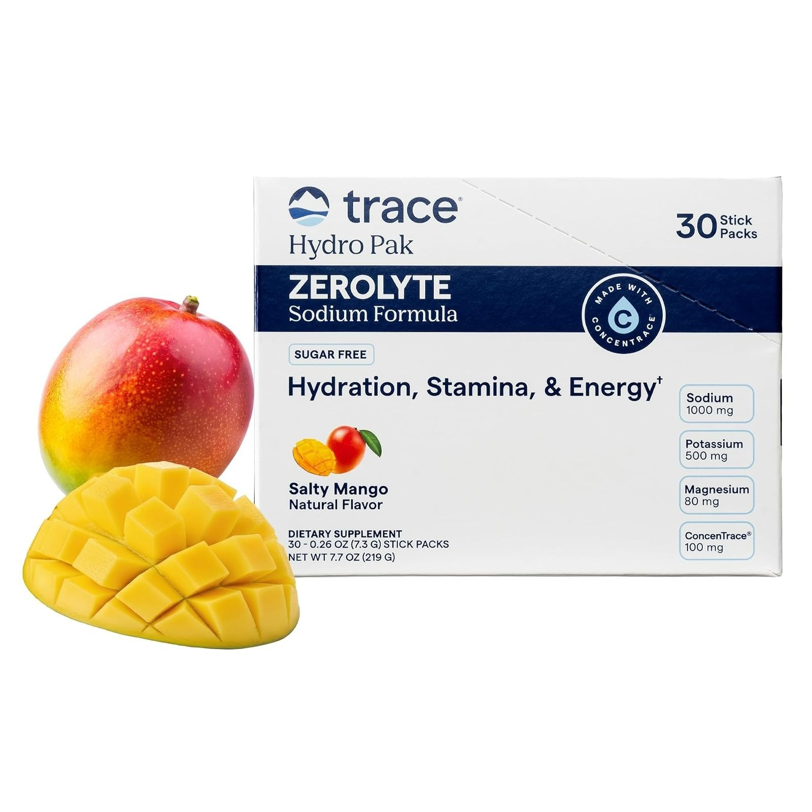 ZeroLyte Electrolyte Drink Mix - Salty Watermelon, 30 Packets