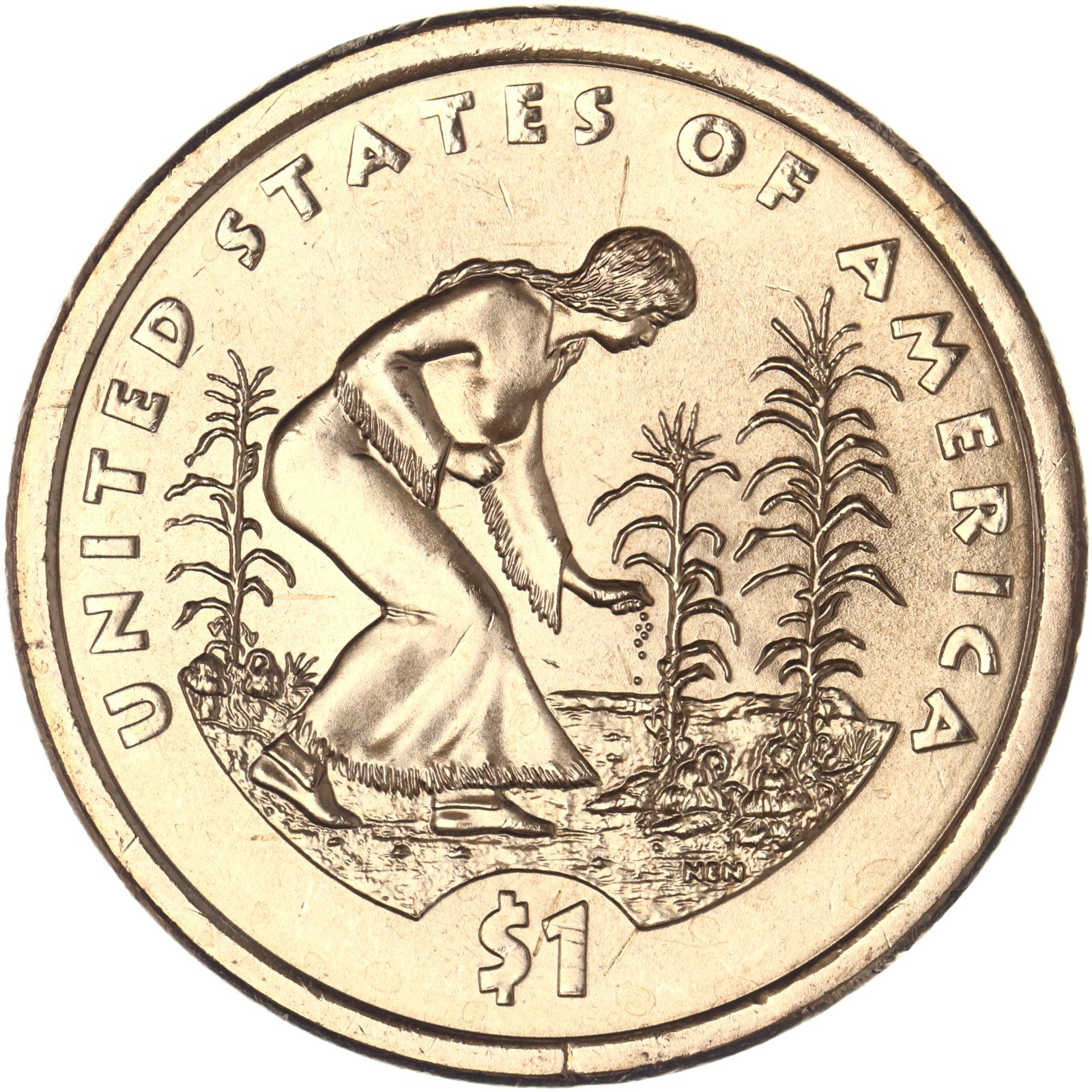 2009 D Native American Sacagawea Dollar BU See Pics F930