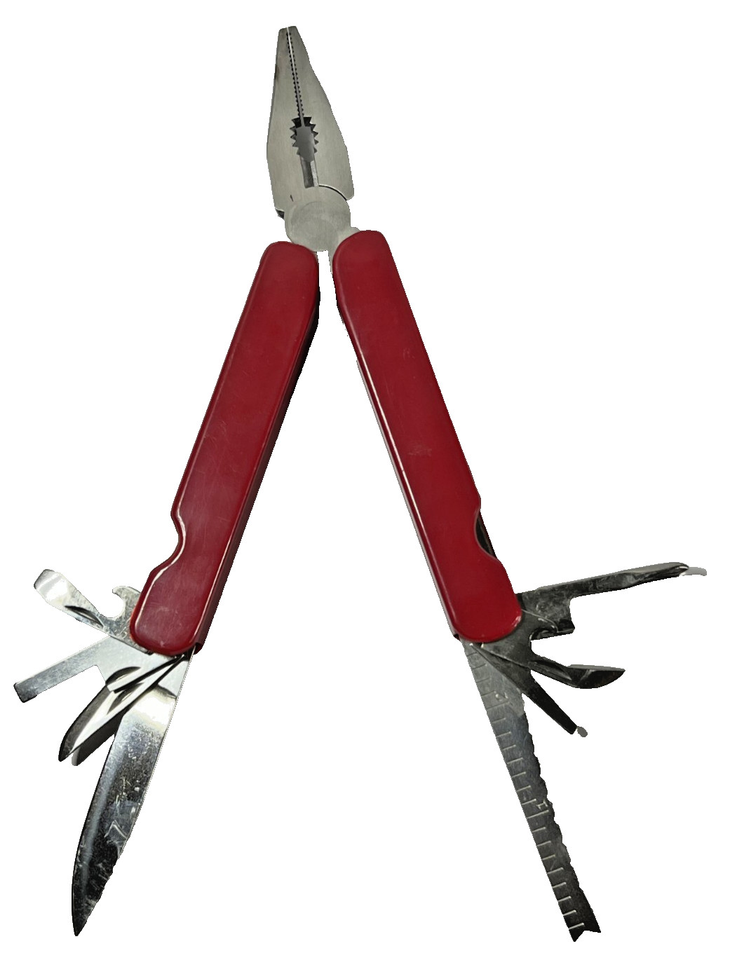 Multi-tool Brown Leather Case - Pliers, Bottle Opener, Knife Blades, Belt Loop