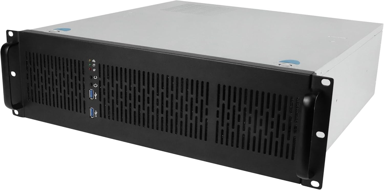3U Rackmount Case, 6x 3.5 Bays, E-ATX Compatible, 2x USB 3.0
